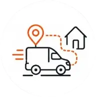 Picto livraison possible - Location de camions de déménagement, voitures et utilitaires