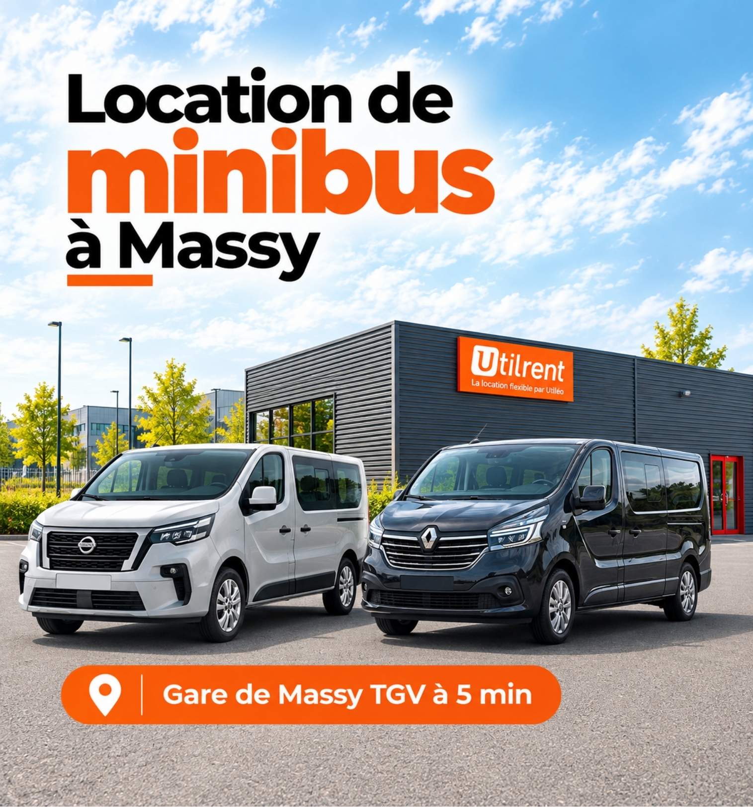 location de minibus 9 places à Massy chez Util'rent